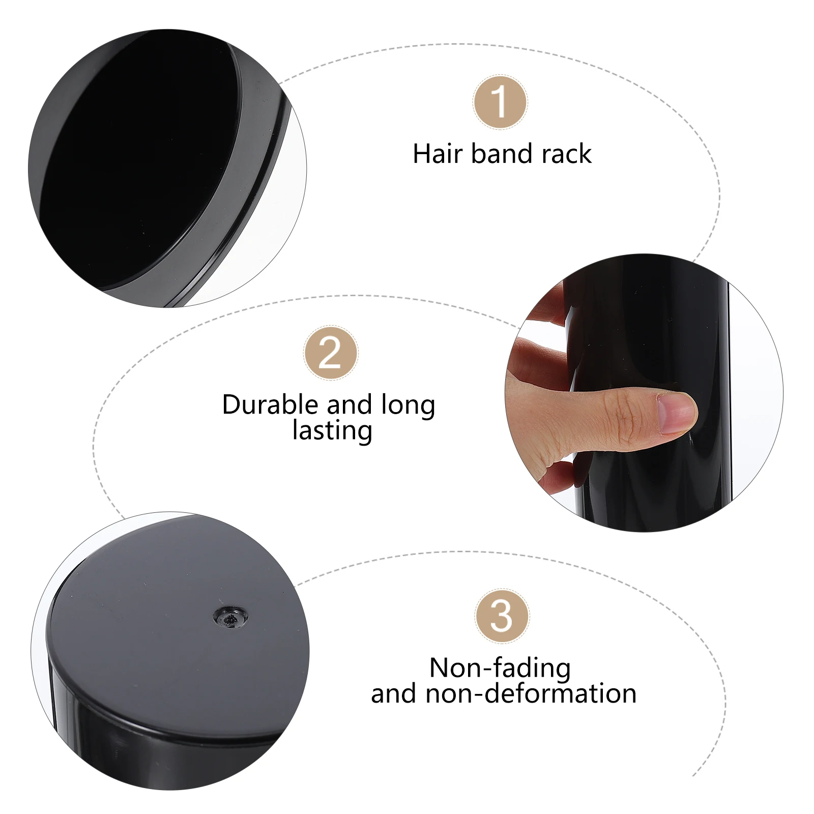 

Acrylic Scrunchie Holder Stand Hair Tie Organizer Rack Durable Desktop Storage Bracket Headband Holder For Women Girls Gift
