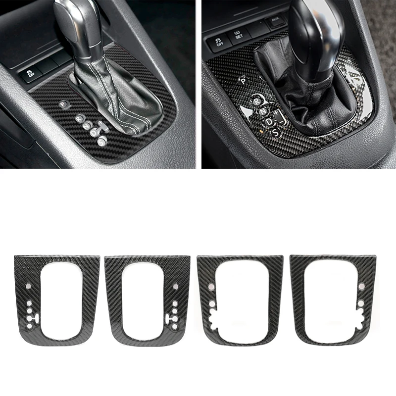 

For VW Golf 6 MK6 2010 2011 2012 2013 Car Carbon Fiber Center Console Gear Shift Panel Frame Cover Trim