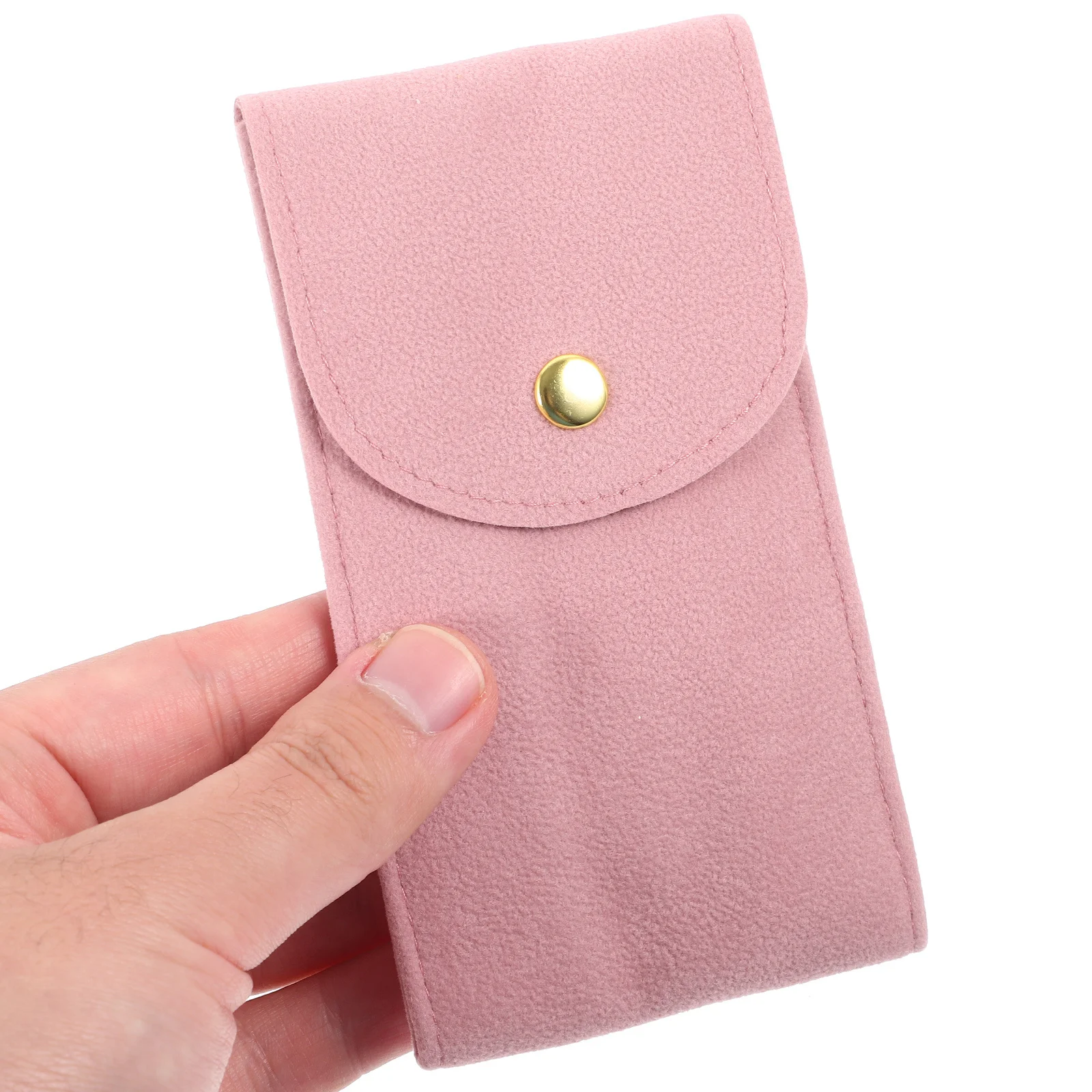 Travel Pouch Portable Watch Storage Case Scratch-Proof Soft Holder Snap Button Sizes Watch Organizer