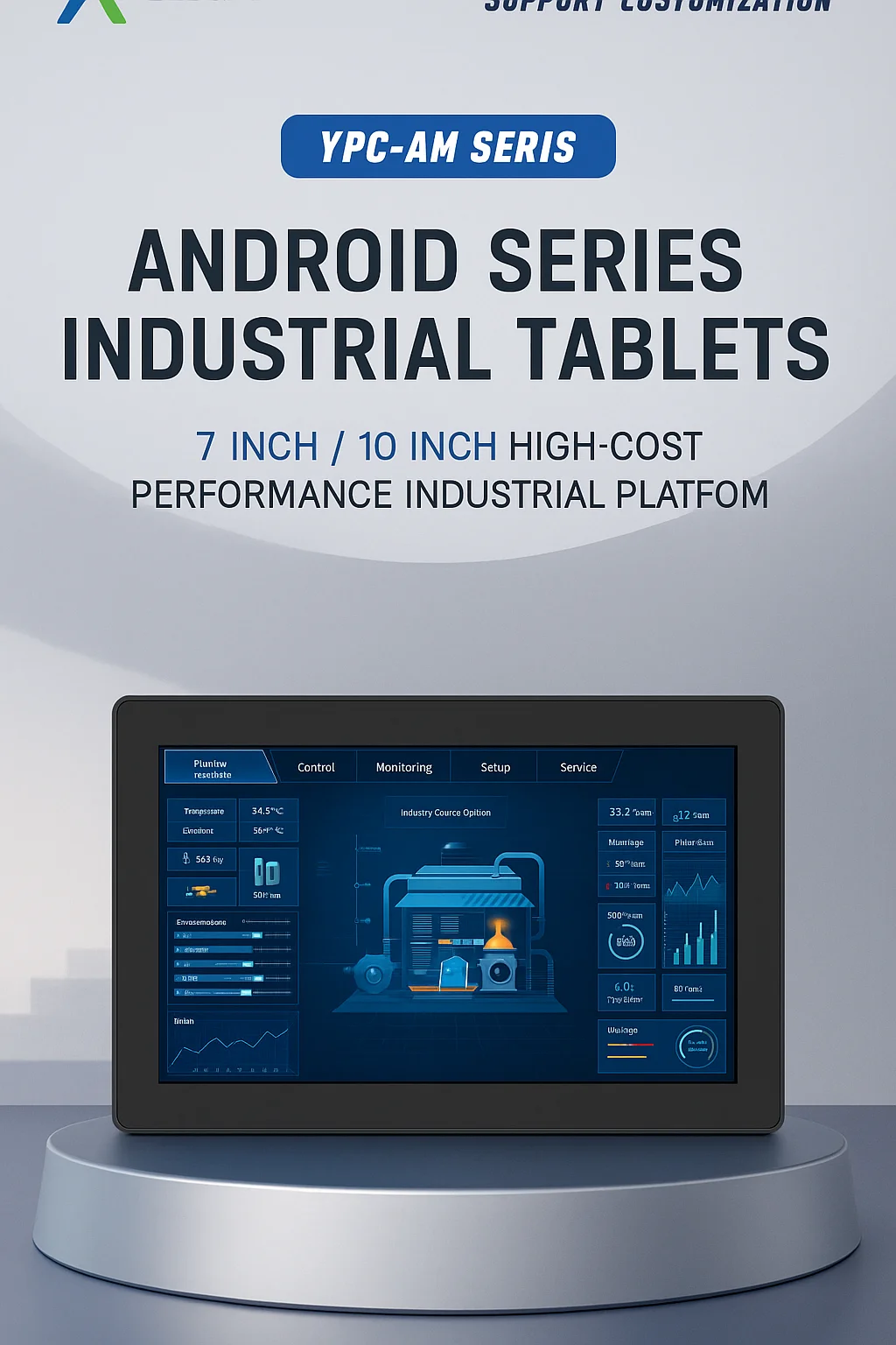 2025 Most Popular 7/10inch Cheap Price Android Industrial Panel Pc IP65 Waterproof Capacitive Touch HD LCD Screen Panel PC