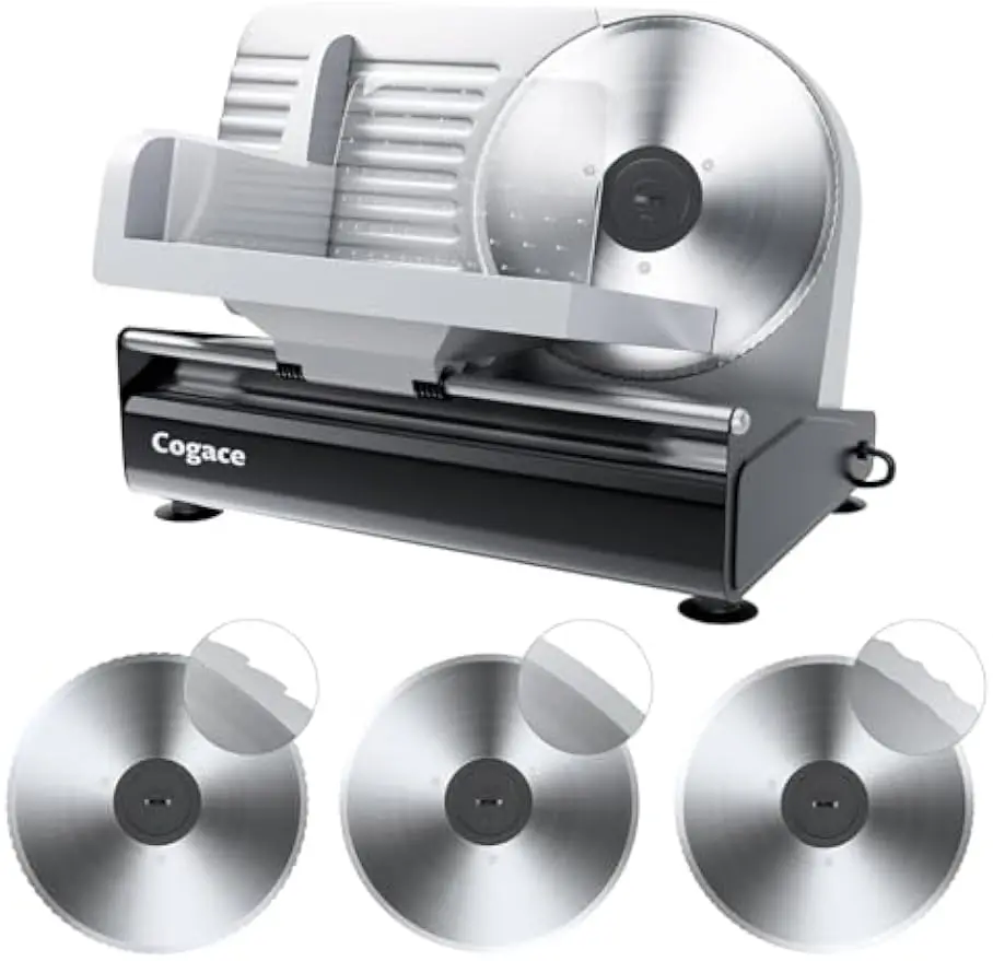 200W Electric Meat Slicer Three 75 Inch Blade Patterns