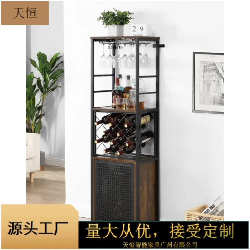 Wine rack Household floor-to-ceiling wine cabinet   rack Living room advanced Wine display rack Reinforced structure advanced