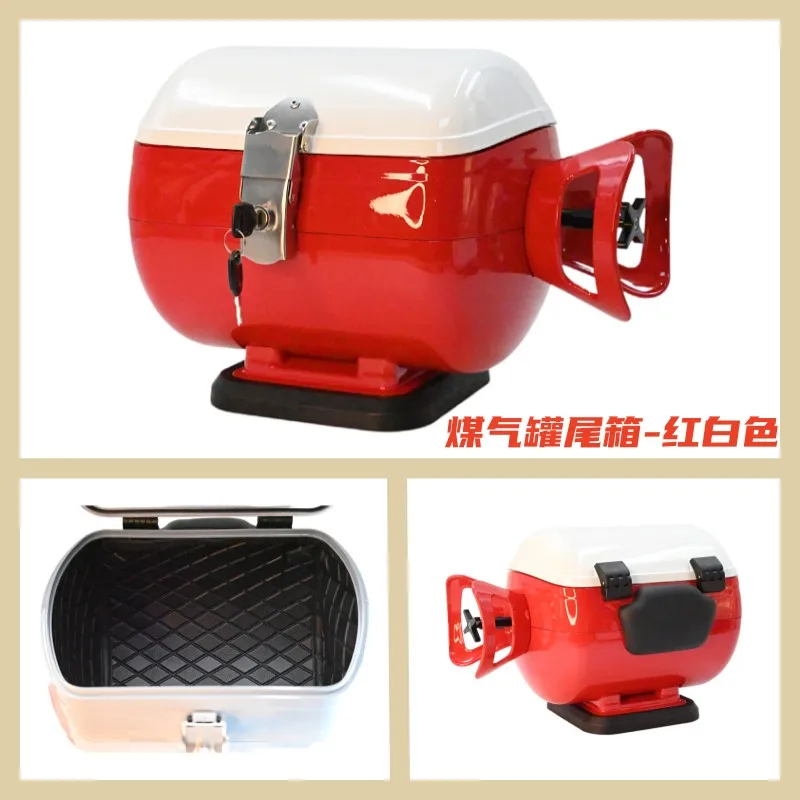 Suitable for color gas tank tail box motorcycle scooter electric car ape monkey net red unique trunk