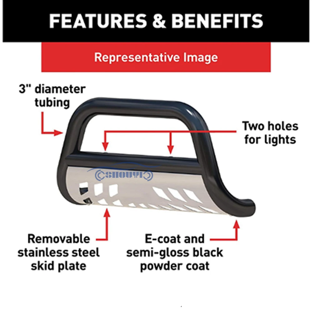 

Hot Selling New Design Front Bullpen Bumper for 2014 for Tacoma 2019 for Ram 3500 for Ram 1500 Durable Bullbar From Do-dge Car