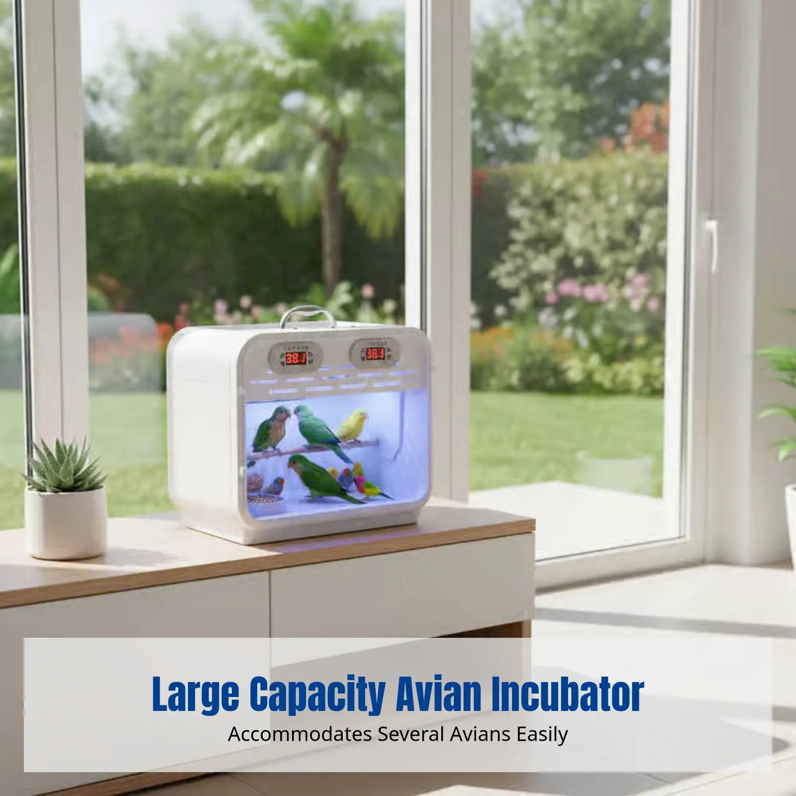 

Smart Bird Brooder, Parrot Incubator, Constant Temperature, Large Capacity, Quiet, Automatic Air Exchange for Chicks