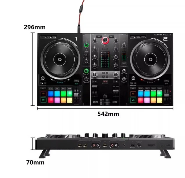 

I n p u l s e 500 Digital DJ Portable Controller Professional DJ Machine