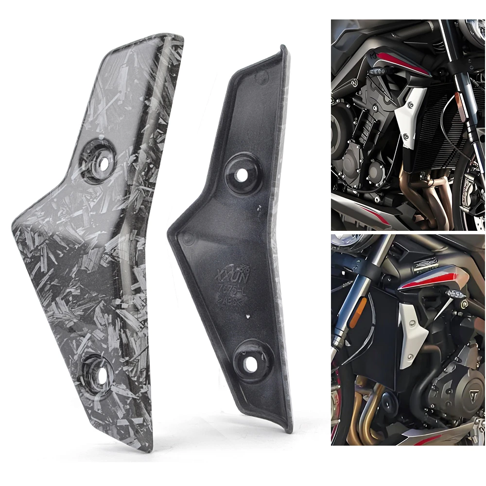 

Motorcycle ABS Plastic Radiator Side Panels Protector Cover Fairing for Triumph Street Triple 765R 765RS 2020 2021 2022