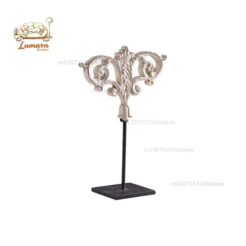 French retro exquisite engraving pattern desktop ornament B & B