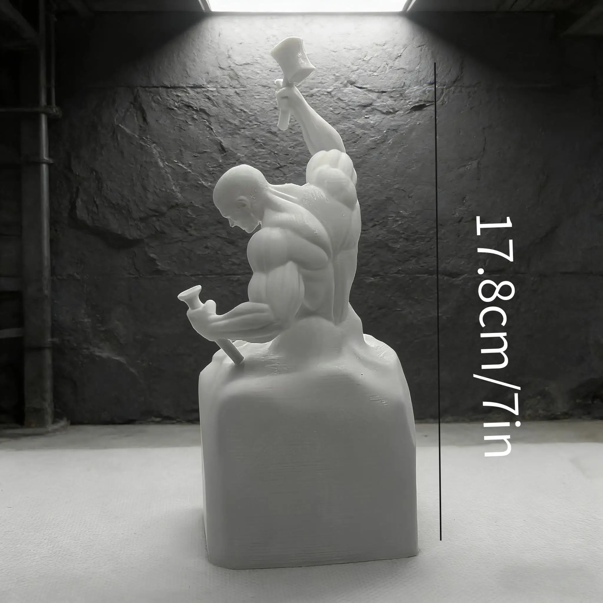 1-teilige Muskelmann-Figur zum Selbstgestalten, Inspirierende Muskelmann-Statue, Herzerwärmende Heim- und Bürodekoration, ein unverzichtbarer Wohndekor-Artikel – Detail 3