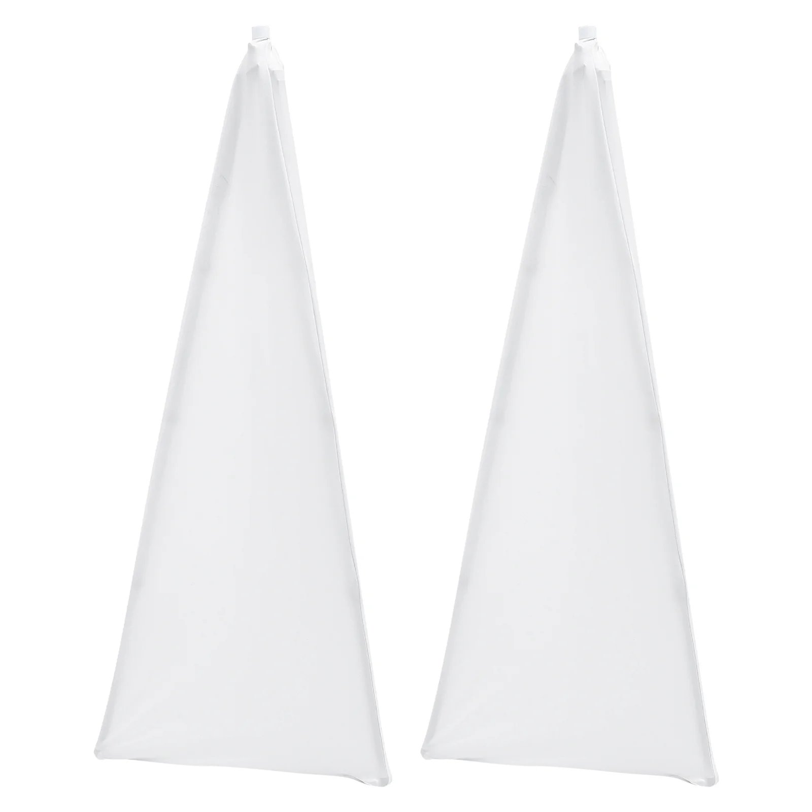 

2pcs Polyester Speaker Stand Cover Stylish Simple Design For Stage Wedding Concert Reusable Durable Shading Accessory
