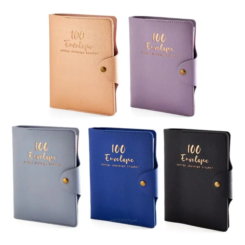 X5XA Budget Notebook คอนเทนเนอร์ออมทรัพย์ 100 วัน มีระบบซองจดหมายเพื่อการจัดการเงินที่มีประสิทธิภาพ