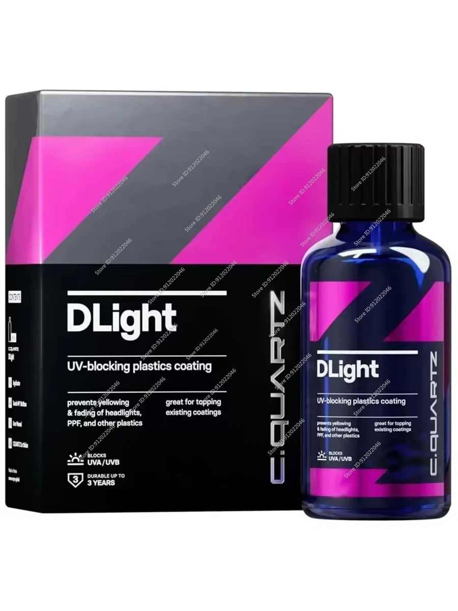 CQUARTZ DLight UV Keramische Koplampcoating, Langdurige Beschermcoating voor Autoverzorging, Koplampen en PPF Kunststoffen - afbeelding 2