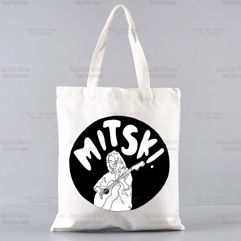 Mitski Singer Shopping Bag Women Canvas Be The Cowboy Tote Eco Bag Cartoon Bury Me At Makeout Creek Shopper Shoulder Bags