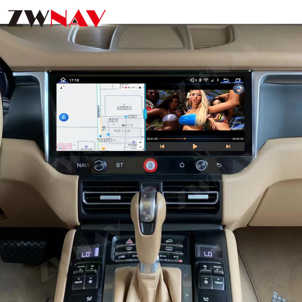

Android 14 GPS-навигация Беспроводной Carplay 12,3-дюймовый сенсорный экран для Porsche Macan WIFI 4G Автомобильный мультимедийный плеер Головное устройство Auto