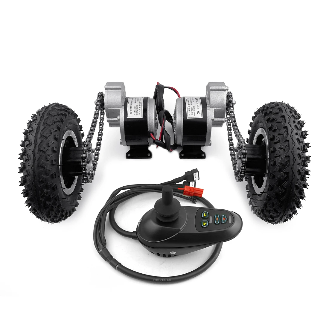 

24V 250W DIY Dual Drive 8 Inch Wheel Electric Mobile Cargo Tricycle Flatbed Hand Carts Motor Kit
