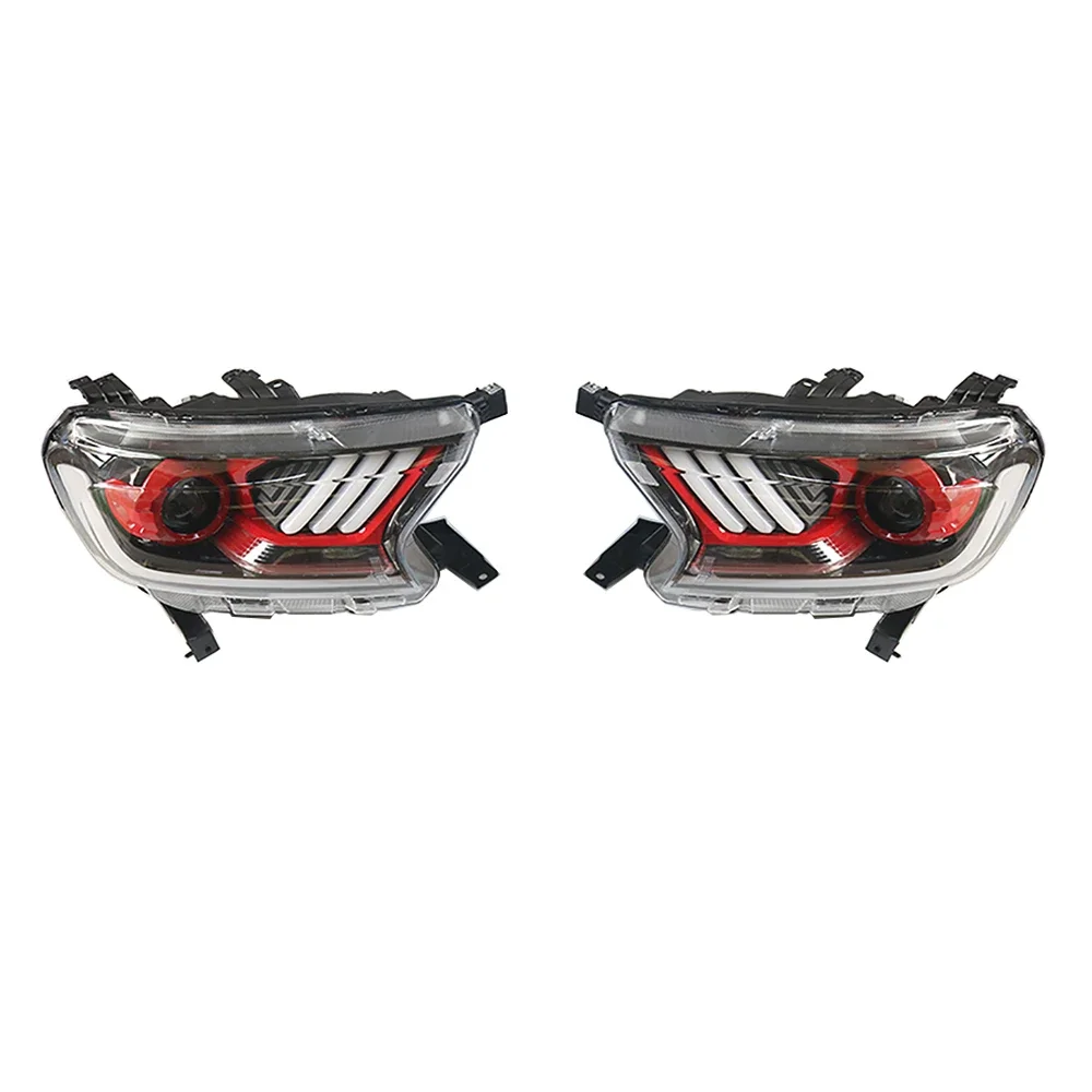 Car LED Headlights Assembly Fit For Ford Ranger Endeavor Everest 2016-2021 Auto Head Light Modified Head Lamp Accessories