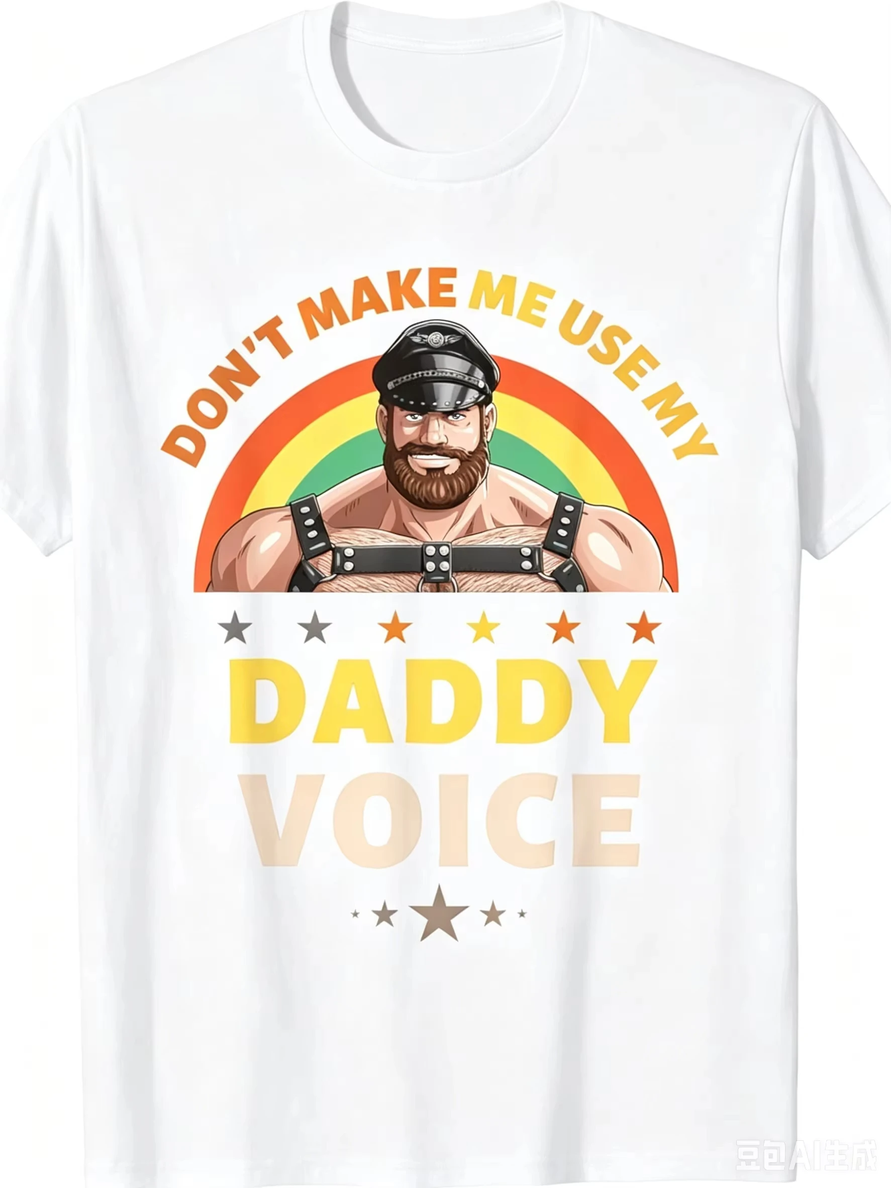 Men's Don't Make Me Use My Daddy Voice T Shirt Women Tee Spring Summer Novelty Oversized Loose Meme Streetwear Vintage Hip Hop