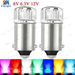 2x BA9S T4W Led Bulb T2W T3W DC 12V 6V 6.3V H5W 12913 12910 12929 LED 2835 SMD Pinball Indicator Car Light License Plate Bulb