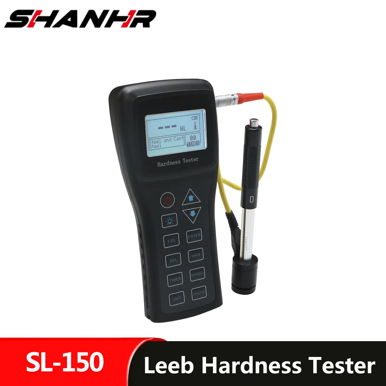 SHANHR Portable Hardness Tester Leeb Hardness Tester Durometer For Metal Steel SL-150