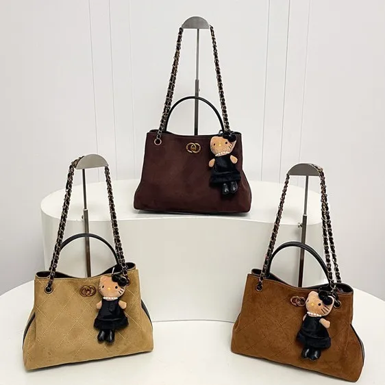 

2025 Minimalist Chain Tote Bag, Multi-Way Convertible Top Handle & Shoulder Purse for Women, Modular Day to Night Carryall