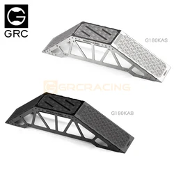 GRC 1/18 Obstacle Ramp Barricade Desktop Rock Crawler Scene Props Stainless Steel for 1/18 1/24 1/12 TRX4M SCX24 FCX24m #G180KA