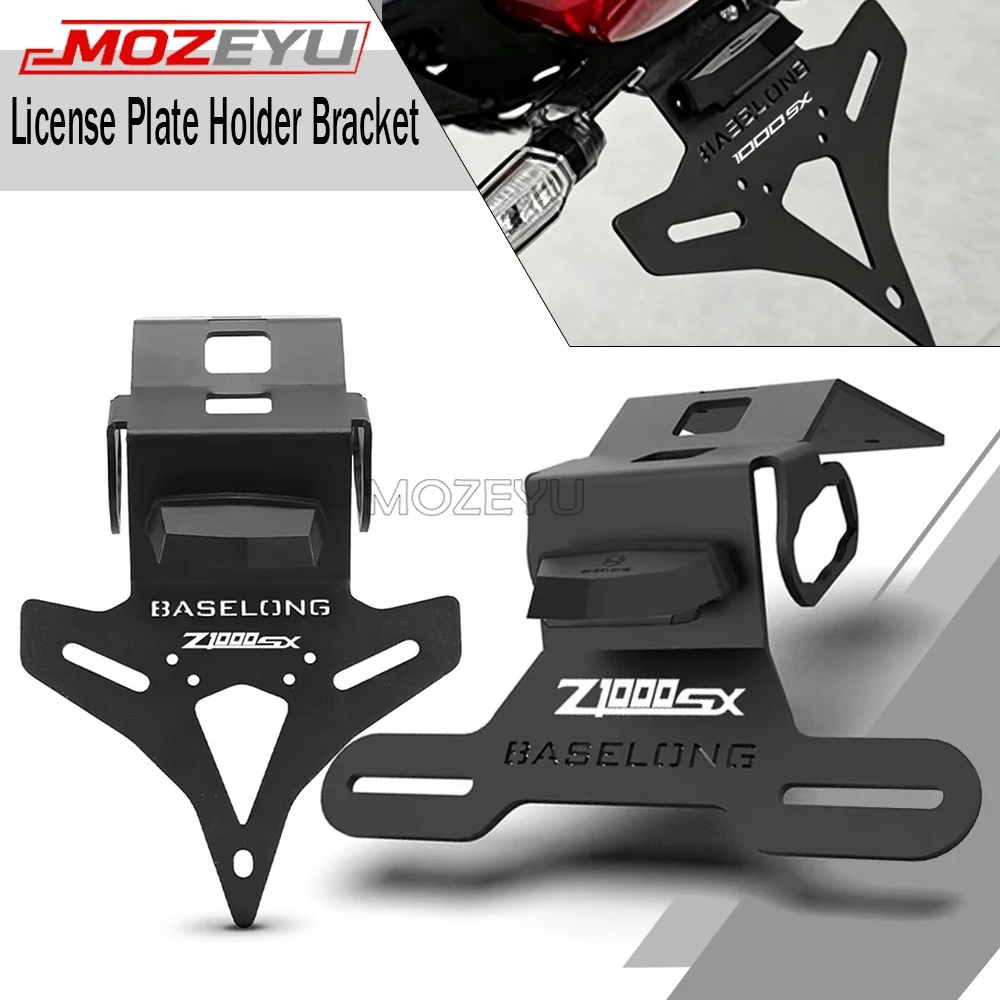 MOZEYU License Plate Holder For KAWASAKI NINJA 1000 SX / Z1000SX 2016 2017 2018 2019 2020 2021 2022 2023 2024 Tail Tidy Fender