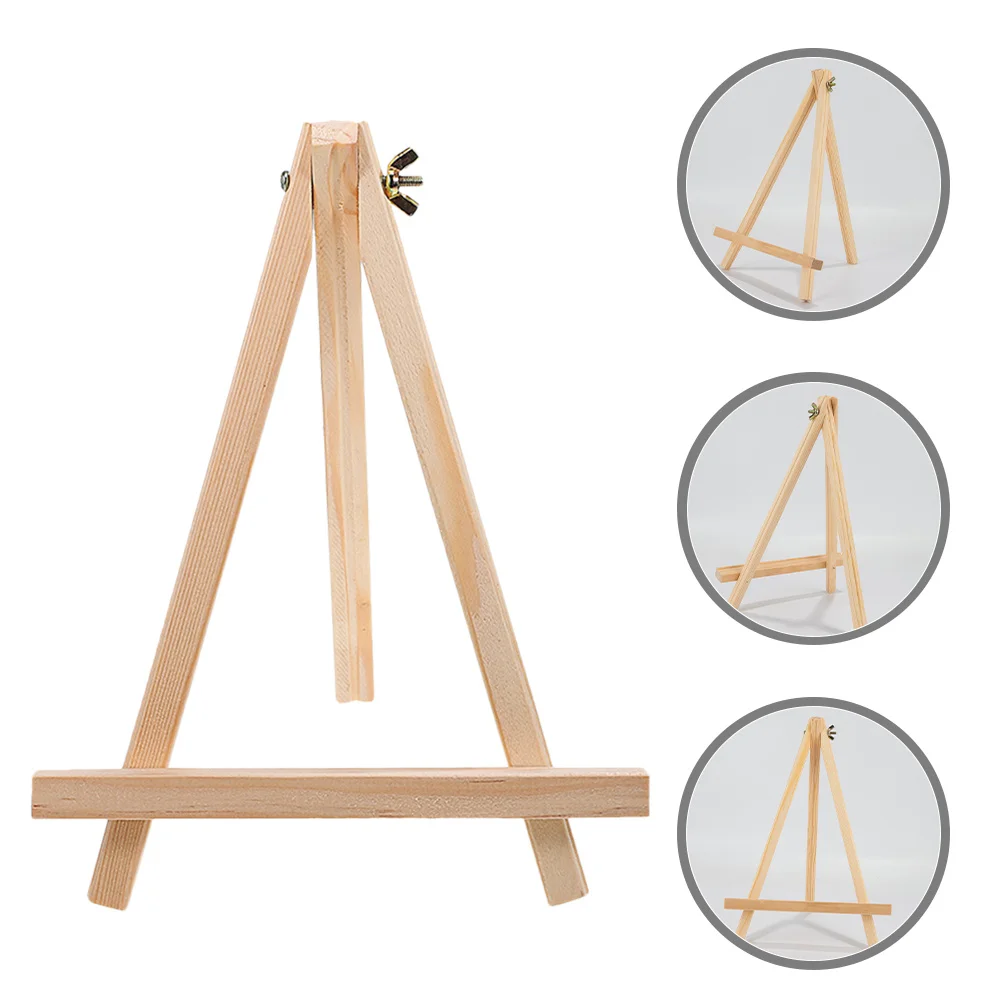

5Pcs Desktop Wood Easel Lightweight Adjustable Painting Stand for Artists Students Craft Parties Exhibition Decor Canvas Holder