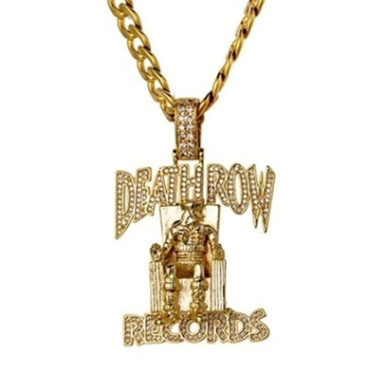 Mens Jewellery Inlaid Micro-dense Zircon Hip Hop Rock Party Rapper Style Necklace Stainless Steel Jewelry Gothic Accessories