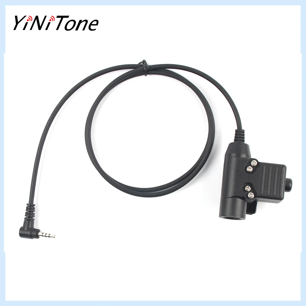 

Walkie Talkie Radio Headset U94 PTT Adapter 3.5mm 1-Pin For YAESU For VERTEX VX-5R VX-3R Retevis RT40 RB15 RB615