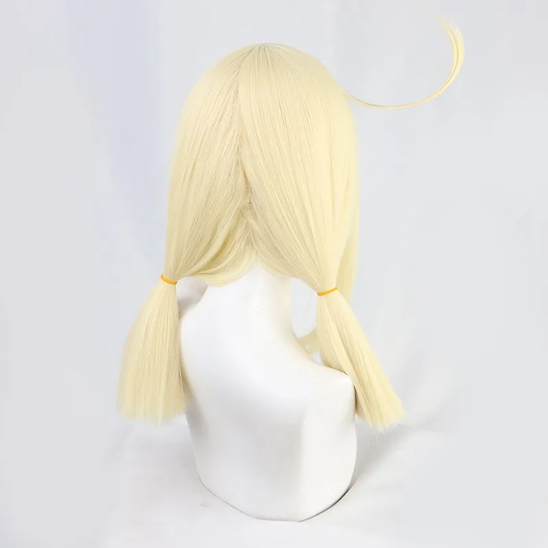 Genshin Impact Klee cosplay wig fluffy ahoge little girl runaway sun Halloween gift