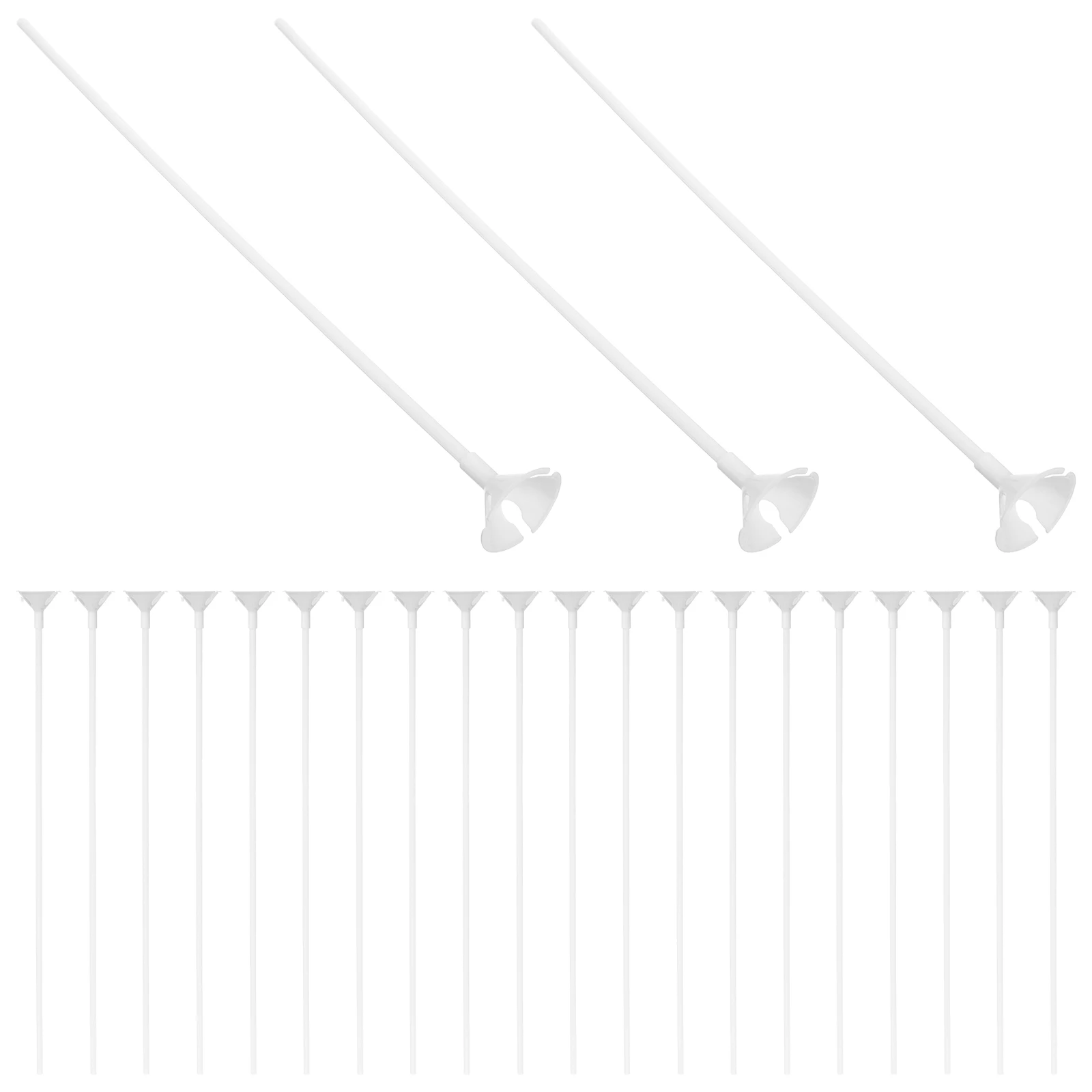 

Balloon Holder 30 Sets Clear Plastic Reinforced Rods for Bouquets Balloons Balloon Holder Sticks DIY Party Decorations