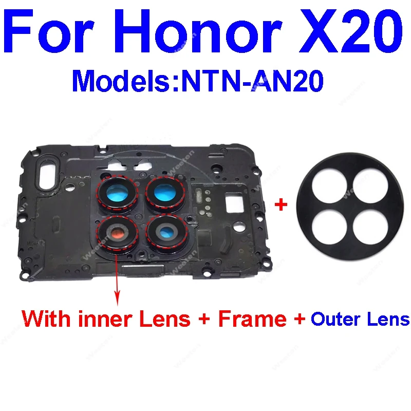 

Mainboard Cover For Honor X20 NTN-AN20 Small Back Motherboard Frame Shell Case Replacement Repair Parts