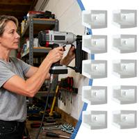 Air Tool Holder 10 Pieces Tire Pressure Gauge Hanger Pneumatic Tool Wall Mount For Garage Workshop Auto Repair Car Wash