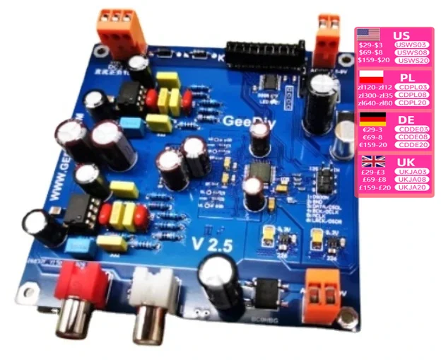 Nvarcher AK4490 REQ I2S/DSD DAC Decoder Supports 32bit 768K DSD512