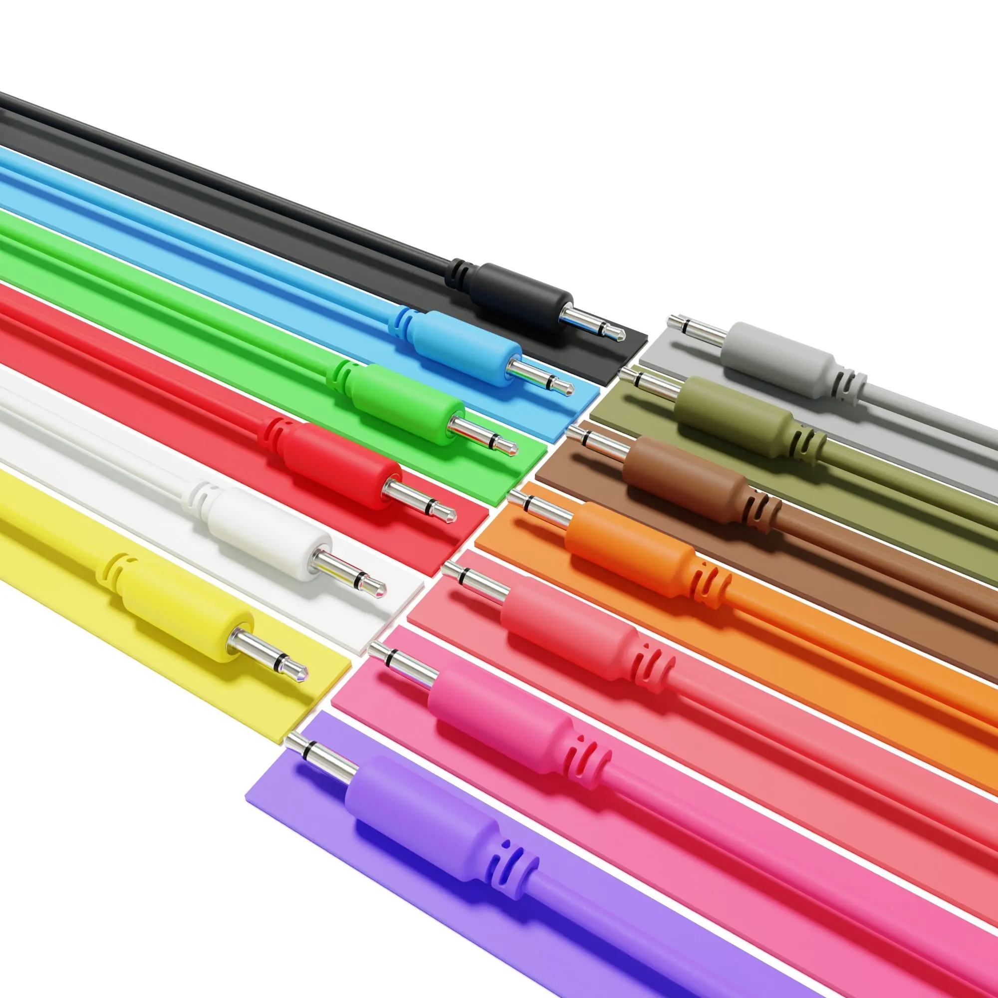 excelvalley-13-パック-モノモジュラーパッチケーブル-ts-35mm-1-8-eurorack-シンセサイザー