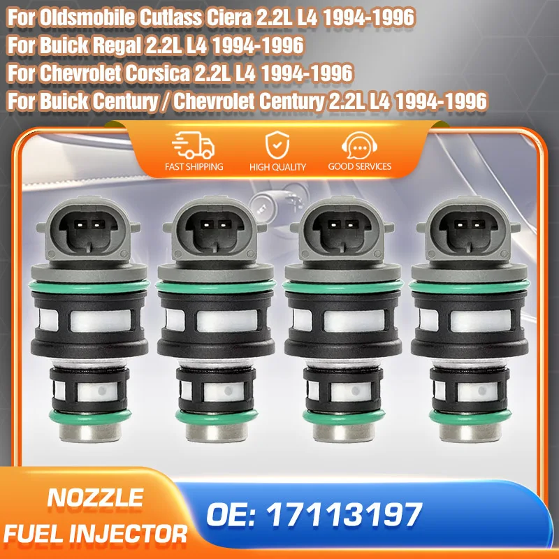 

Car Fuel Injector Nozzle Kit For Buick Century Regal Oldsmobile Cutlass Ciera Chevrolet Century Chevrolet Corsica 1994 1995 1996