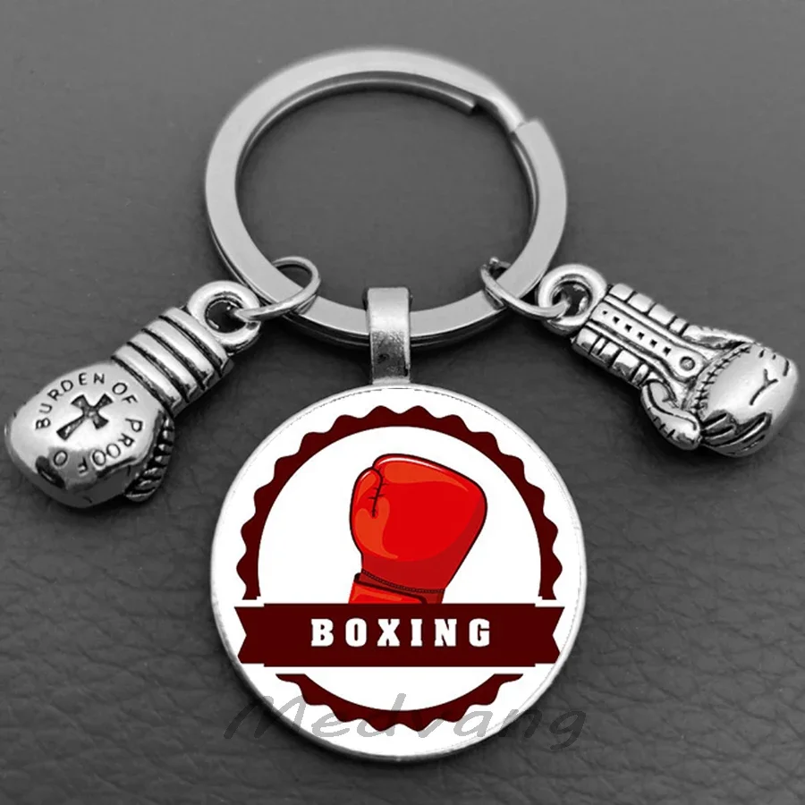 New Boxing Gloves Keychain Loves Boxing Sports Men and Women Keychains Jewelry Boxing Club Gifts Customizable Wholesale