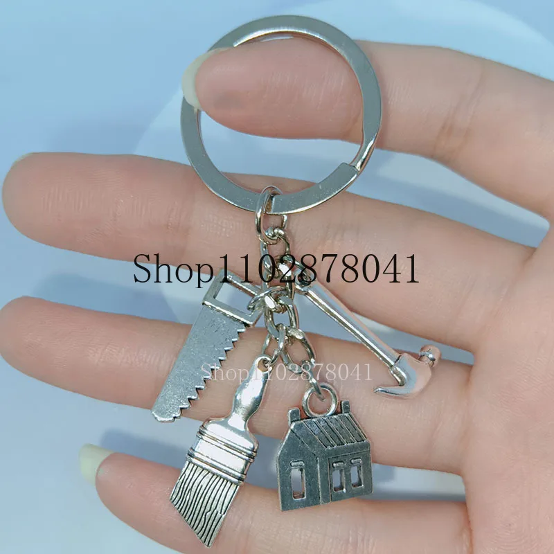 Fashion Jewelry Zinc Alloy Pendant Keychain Decoration Tools for Houses Brush Classic Gift