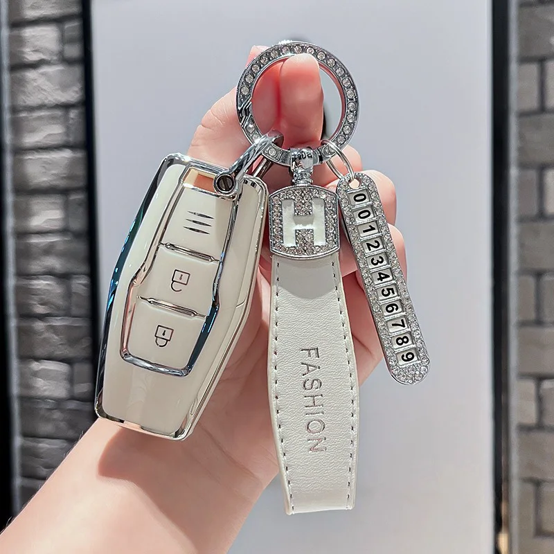 Car Key Case for Mitsubishi Outlander PHEV 2022 2026 3 Buttons Accessories Keychain Remote Protection Cover Shell Holder Fob view 5