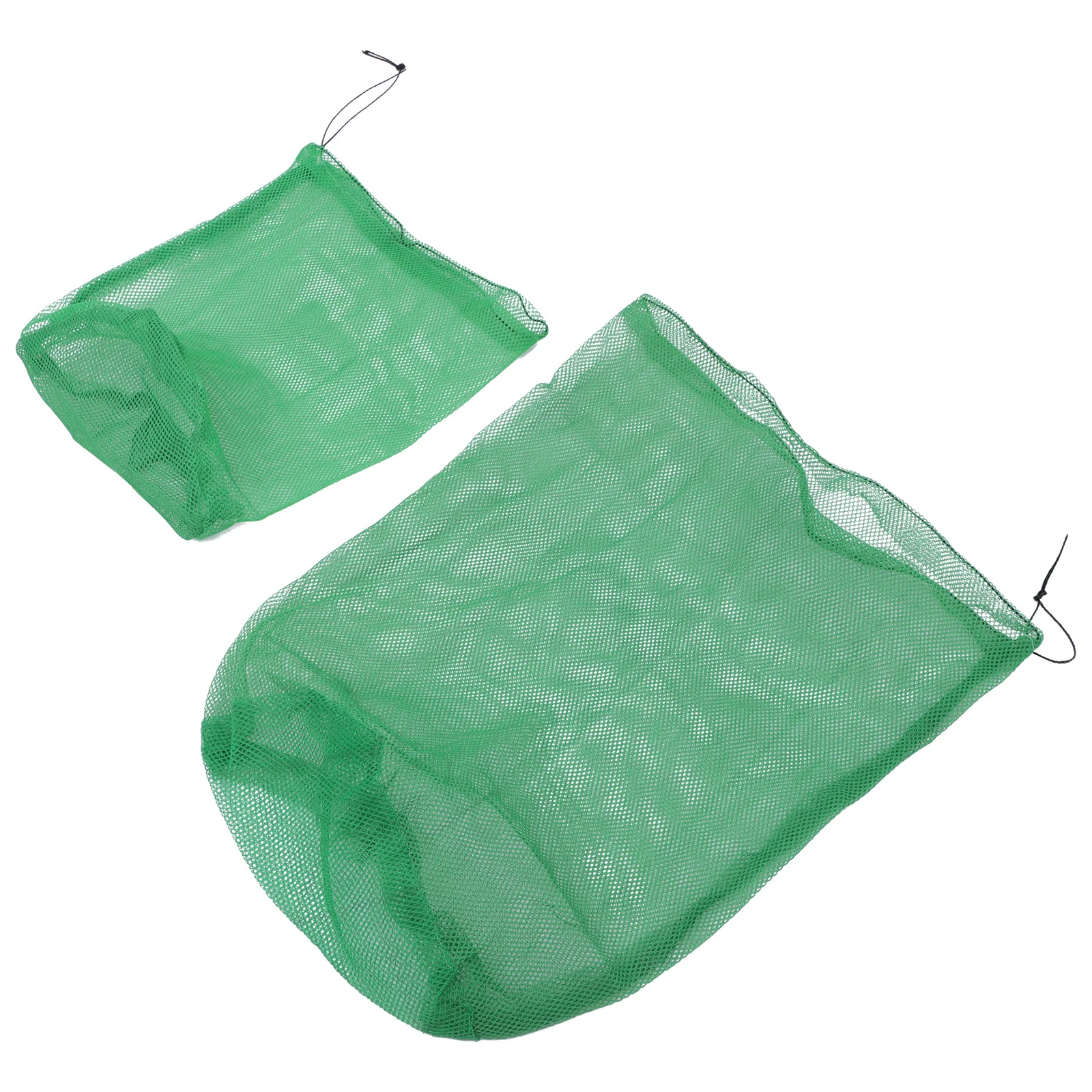 4 قطع من أكياس شبكة السمك خفيفة الوزن ومحمولة لصيد الأسماك، تصميم برباط آمن للأسماك، أدوات سهلة التنظيف
