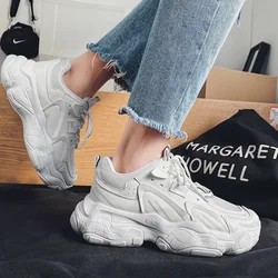 2022 Chunky Sneakers For Men Fashion Lace up platform Dad Shoes White Breathable comfortable Male Sport Running Shoes zapatillas