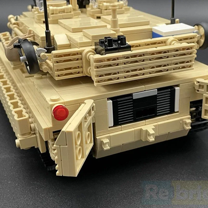 MOC-216672 M1A2 Tank Military War Luxury Tank Building Block Model Brick Compatible Puzzle Bricks KIDS TOYS Adult Gifts 1266PCS