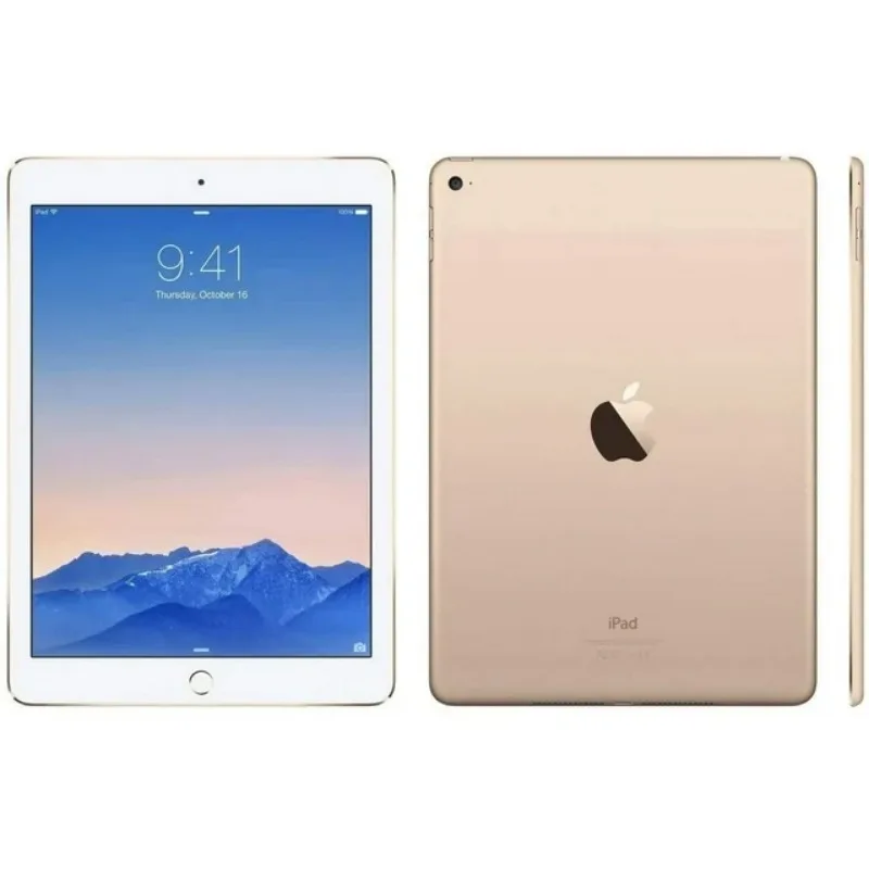 Apple iPad Air 2 Wi-Fi + сотовый iPad Air 2-го поколения 3G/LTE 64/128 ГБ ПЗУ 2 ГБ ОЗУ 9,7 дюйма iOS IPS ЖК-дисплей Разблокированный 95% новый планшет Apple