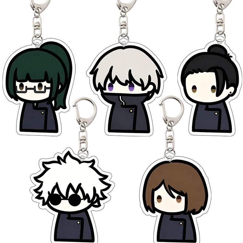 Zen'in Maki Gojo Satoru JujutsuKaiSen Acrylic Keychain Bag Hanging Chain Pendant Decoration Cartoon Accessories Holiday Gifts