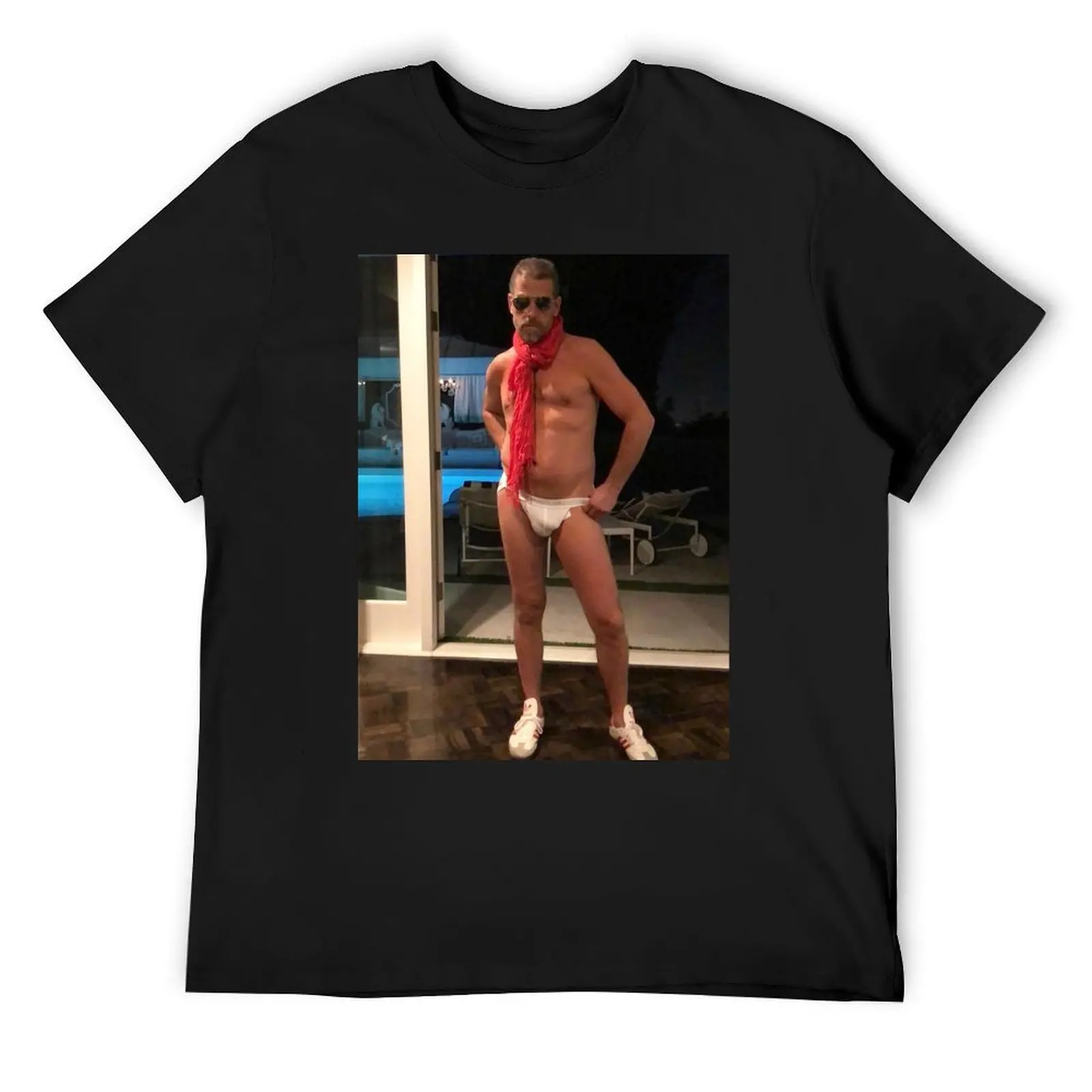 Hunter Biden Jock Strap T-Shirt street wear oversized customizeds vintage clothes mens big and tall t shirts