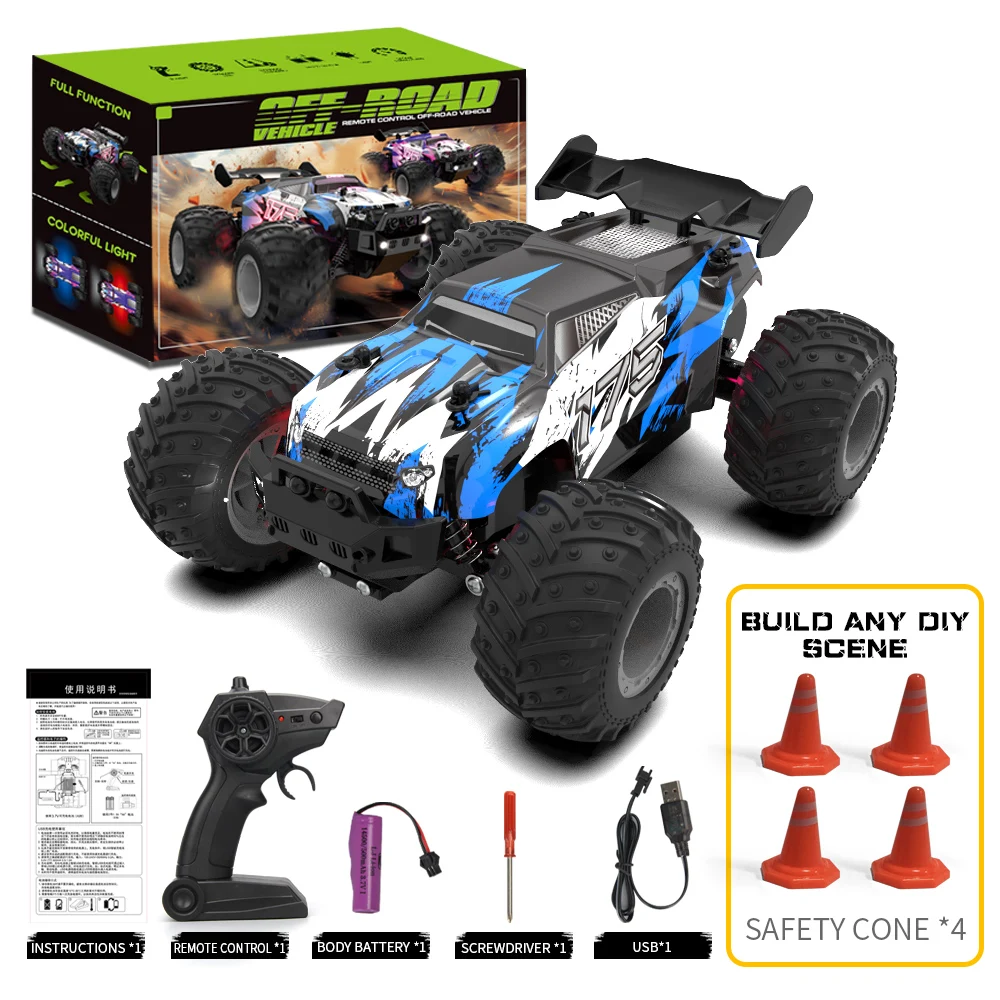 

2.4G RC Car Off Road 1/18 20km/h Remote Control Car Drifting Racing All Terrain Car Toys for Boys JJRC Q175