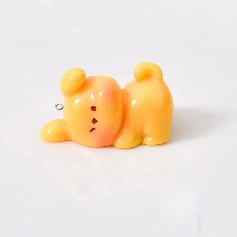 10Pcs Cute Cartoon Dog Acrylic Resin Charms Mini Pendants DIY Jewelry Making for Bracelet Necklace Earring Keychain Bag Decor view 6