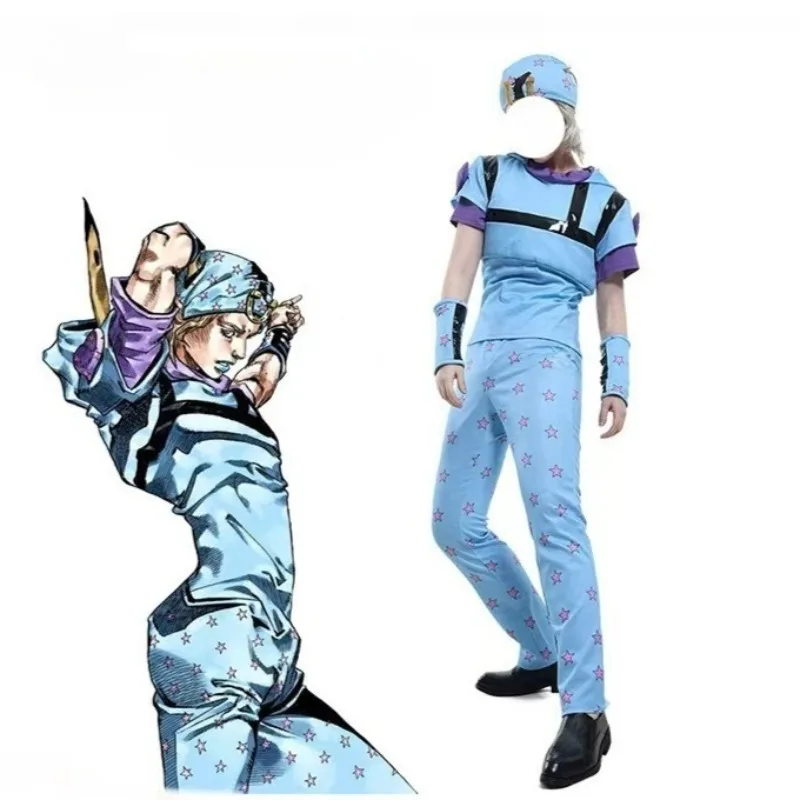 

Костюм для косплея Джонатана Джойстара из аниме-игры JoJo Bizarre Adventure Steel Ball Run, наряд для Хэллоуина и ролевых игр