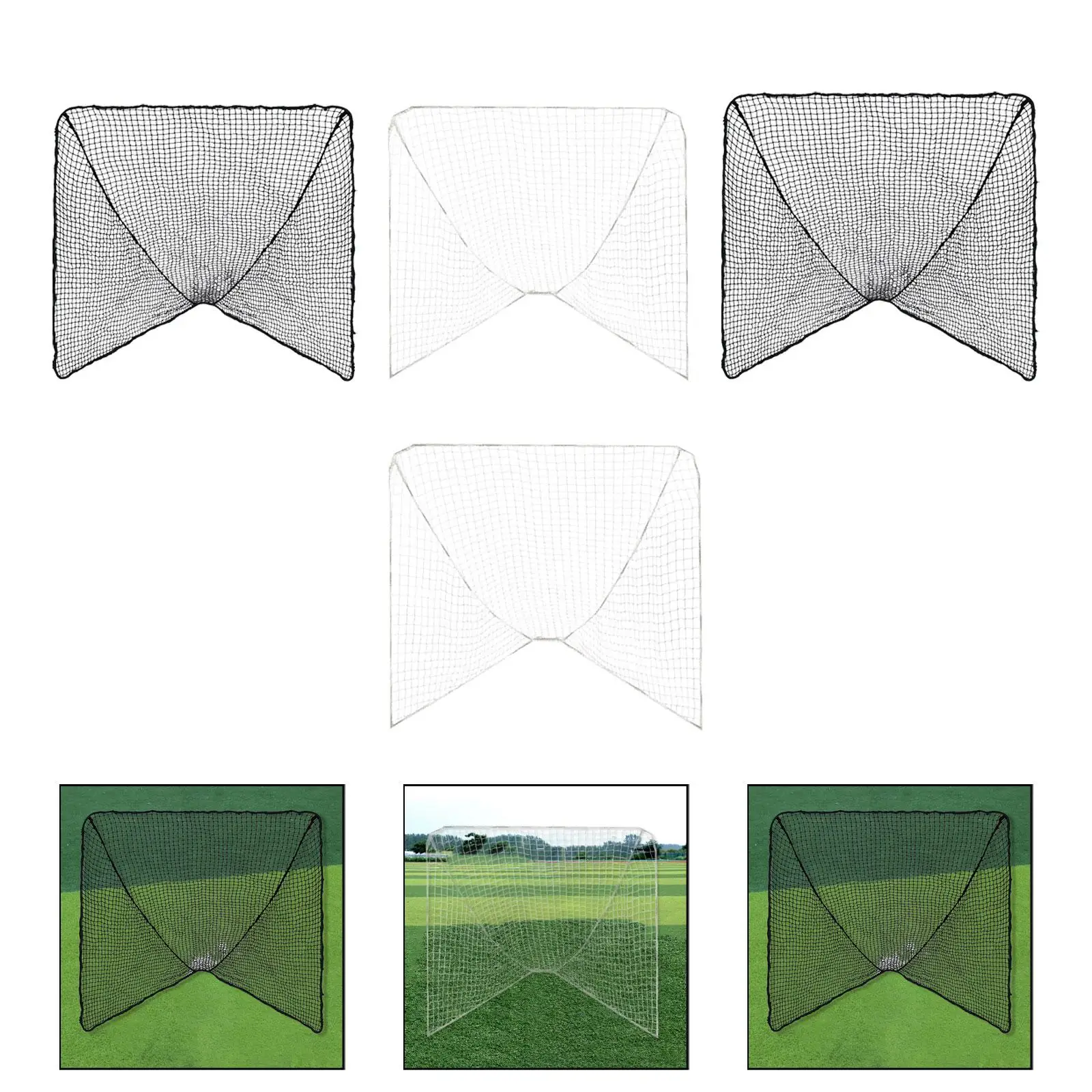 شبكة أهداف لاكروس المحمولة، نايلون محمول متعدد الاستخدامات للأطفال والكبار، ملحقات التدريب، شبكة التدريب، #3