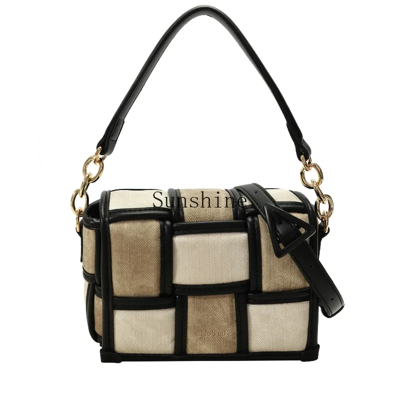 St. Martin Art Exhibition Woven Bag Women's Design Sense Shoulder Crossbody Bag